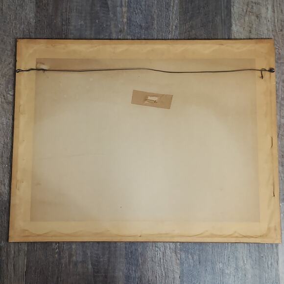 Vintage 1967 Tim Hamill SIGNED "A.P." & "Hamill '67" 21"x27" Framed Art Print - Picture 5 of 5